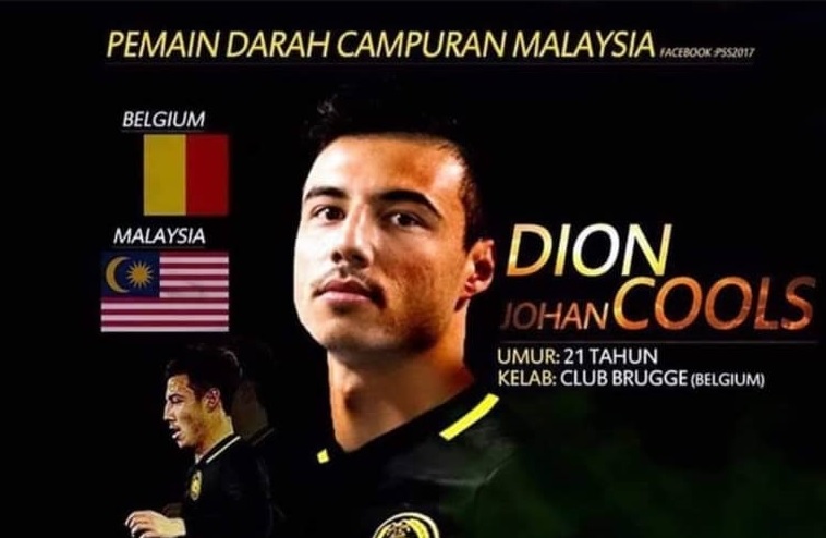 Dion Johan Cools Tunjuk Minat Sarung Jersi Harimau Malaya