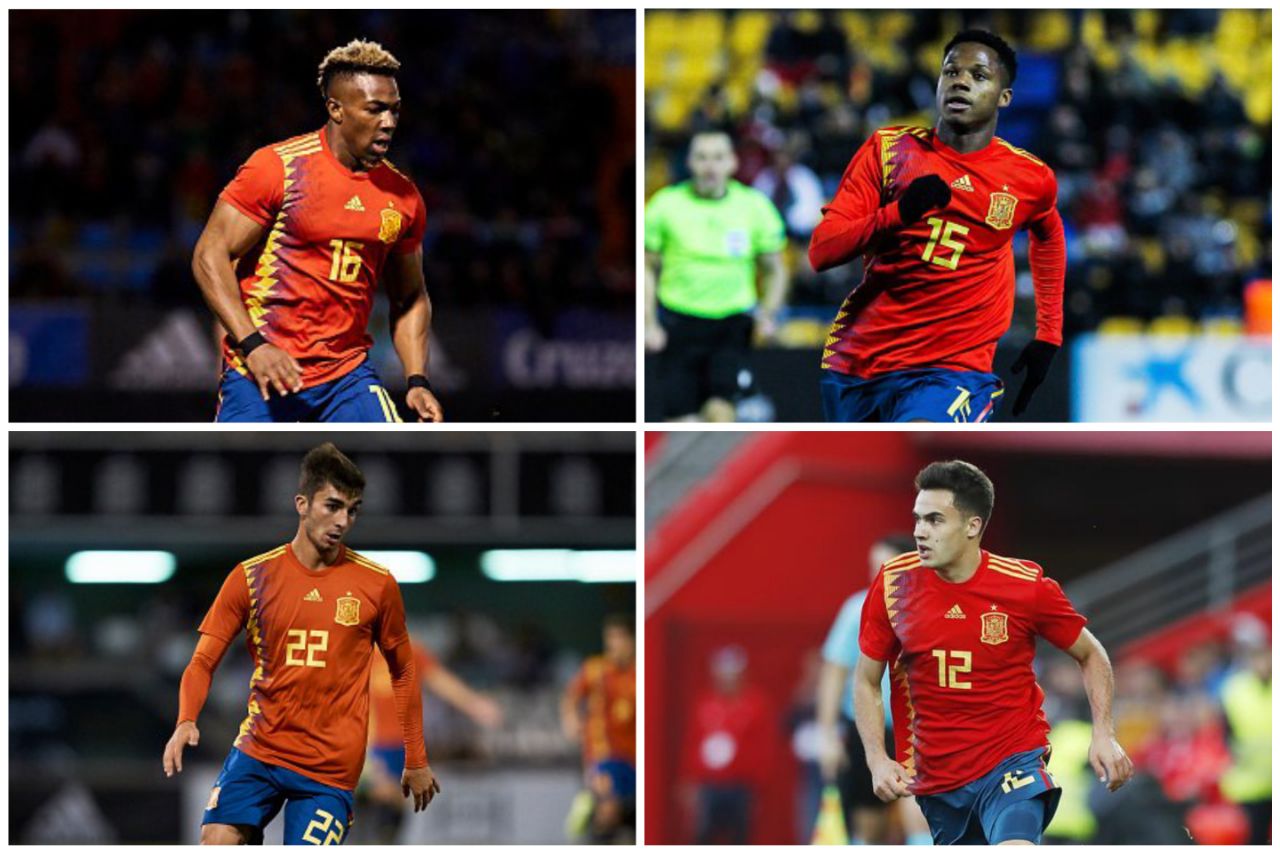 Adama Traore Ansu Fati Ferran Torres Sergio Reguion Sepanyol