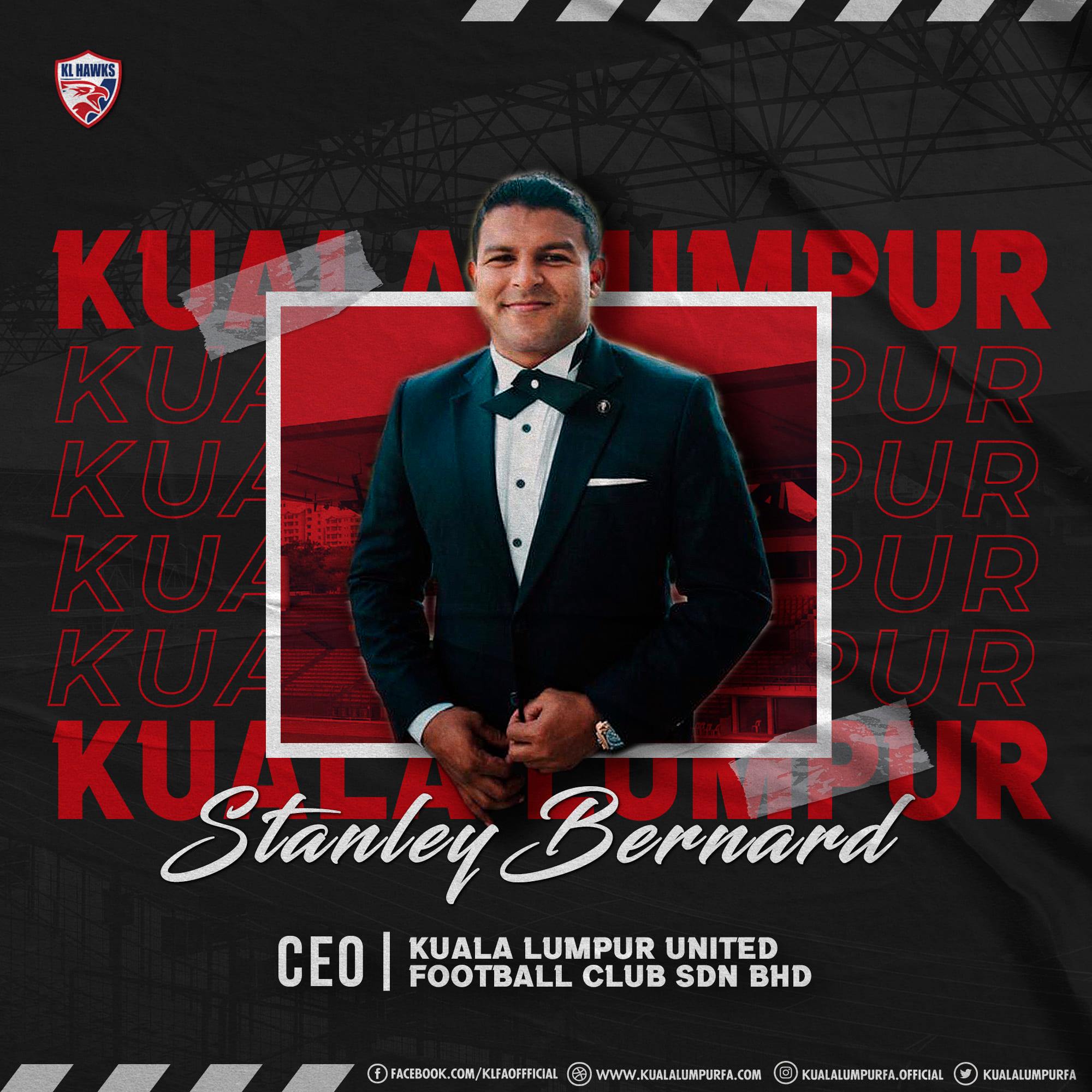 Stanley Bernard Kuala Lumpur KL United CEO 2021