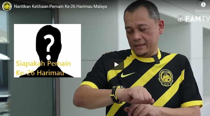 Datuk Hamidin Beri Bayangan u201cPemain Ke-26u201d Bakal Sertai Harimau 