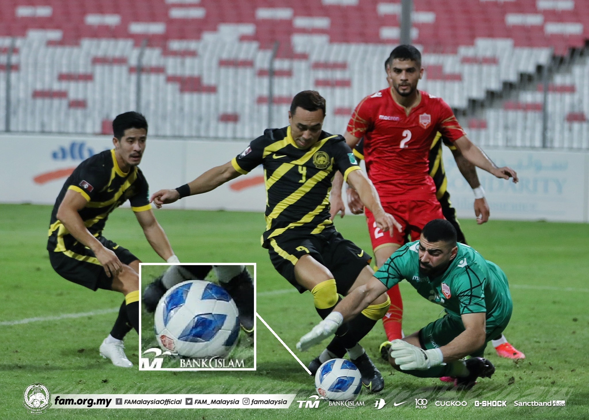 Persahabatan Malaysia Bahrain Bola Molten 2021