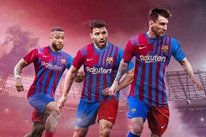 Depay Aguero Messi Barcelona