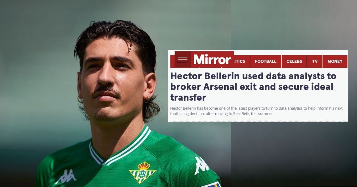 Hector Bellerin Arsenal Real Betis 2021 analisis data