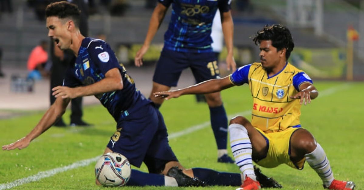 David Rowley Penang FC Sri Pahang Piala Malaysia 2021 tersungkur