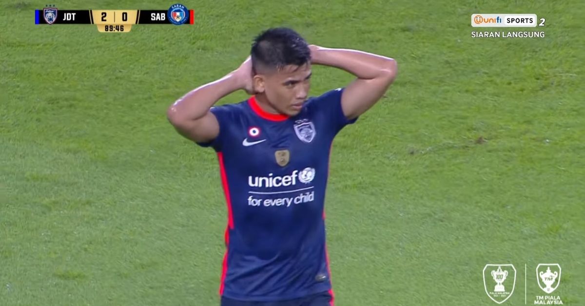 Safawi Rasid penalti Panenka JDT Sabah Piala Malaysia